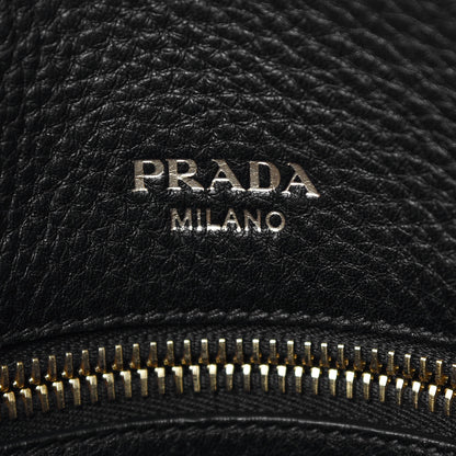 Prada Vitello Daino Shopping Tote Black 8 of 9