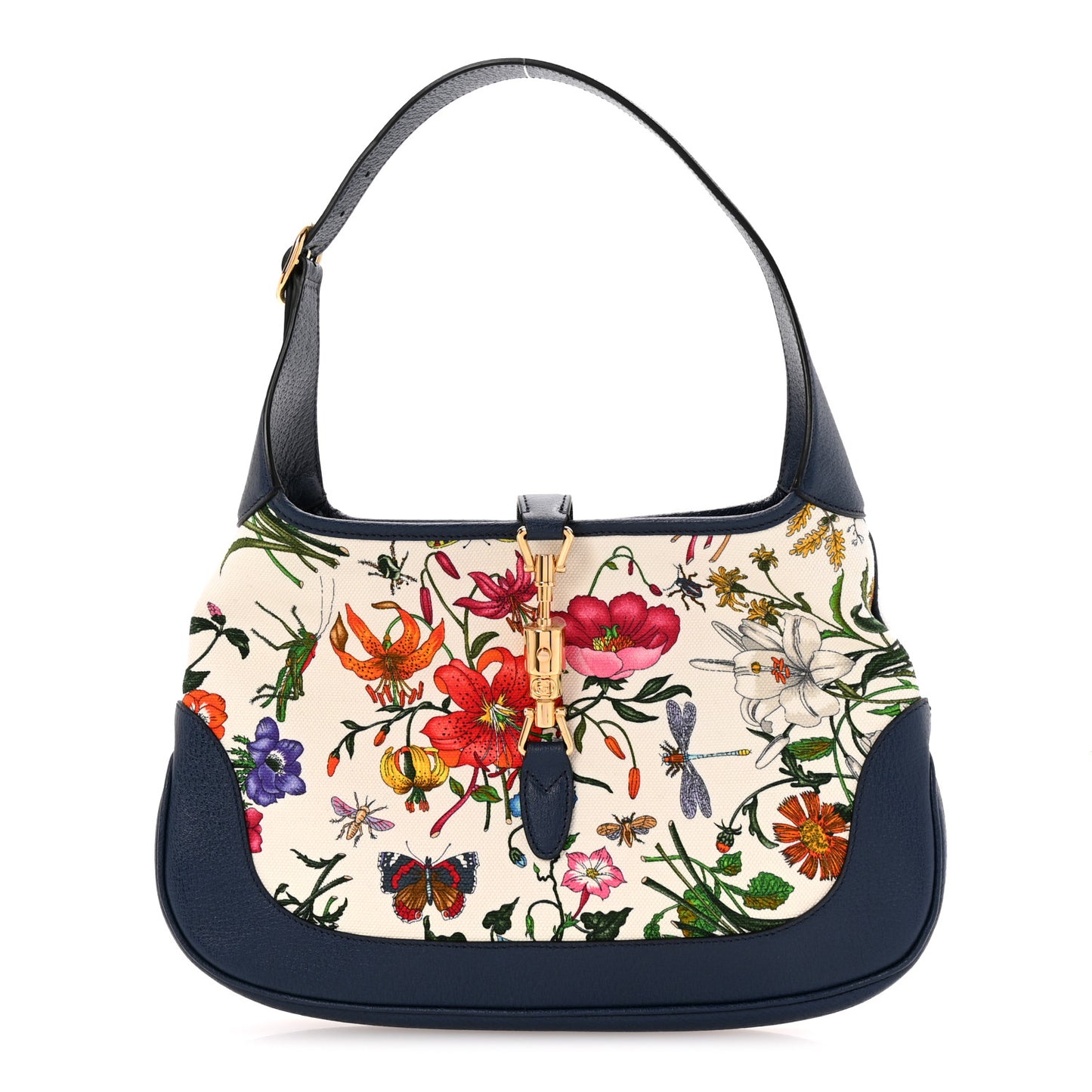 Canvas Flora Medium Jackie Hobo Blue Agata
