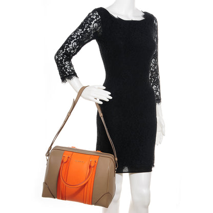 Givenchy Matte Calfskin Medium Bi-Color Lucrezia Beige Orange 2 of 10