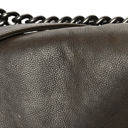 Chanel Calfskin New Medium Boy Reverso Flap Black 11 of 14
