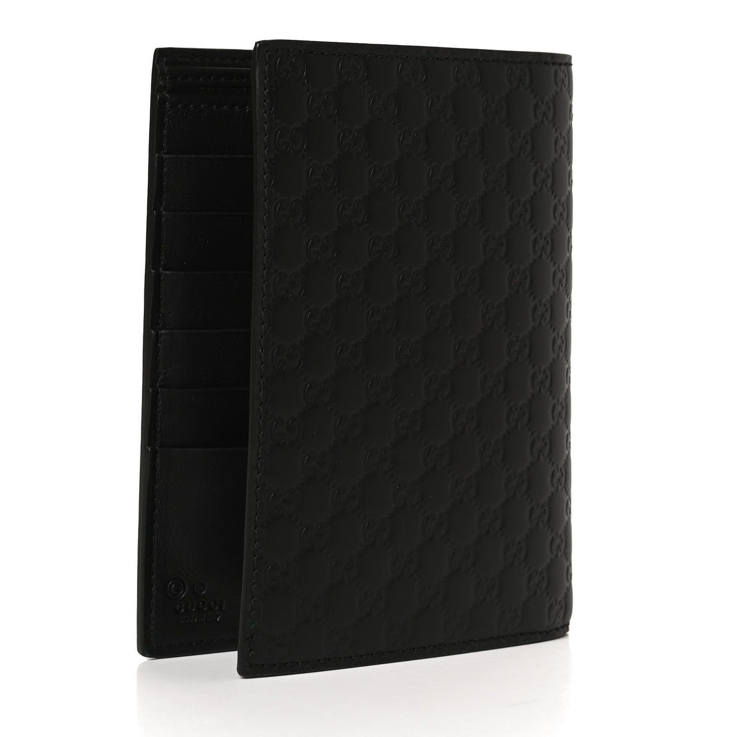 Microguccissima Passport Case Black