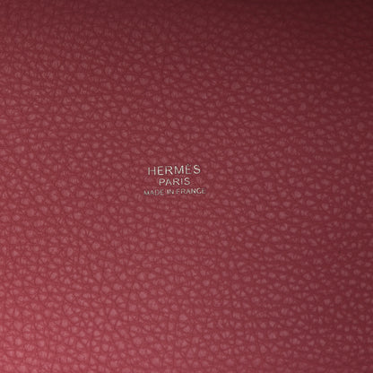 Hermes Taurillon Clemence Picotin Lock 18 PM Rose Azalee 6 of 9
