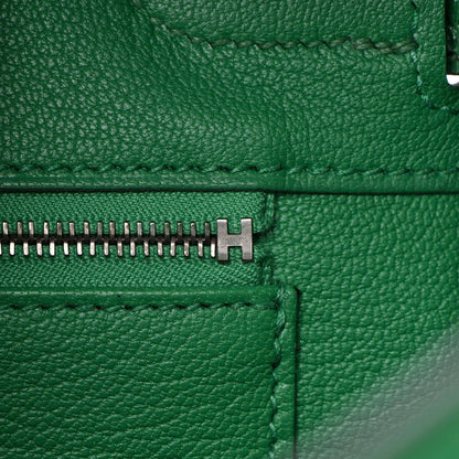 Hermes Togo Shiny Niloticus Crocodile Birkin Touch 30 Bamboo Cactus 20 of 34