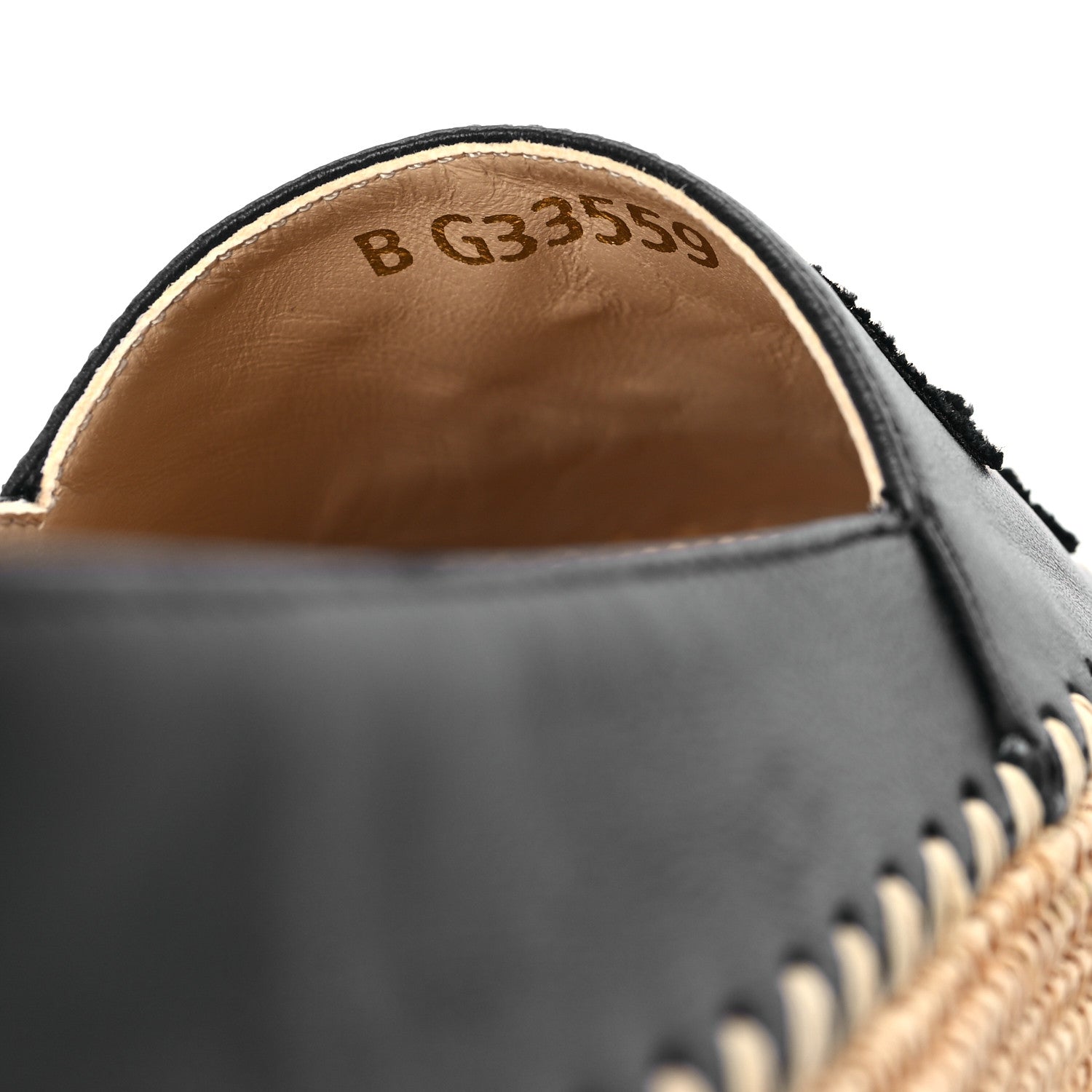 Chanel Lambskin Grosgrain Espadrilles 39 Navy Black 9 of 10