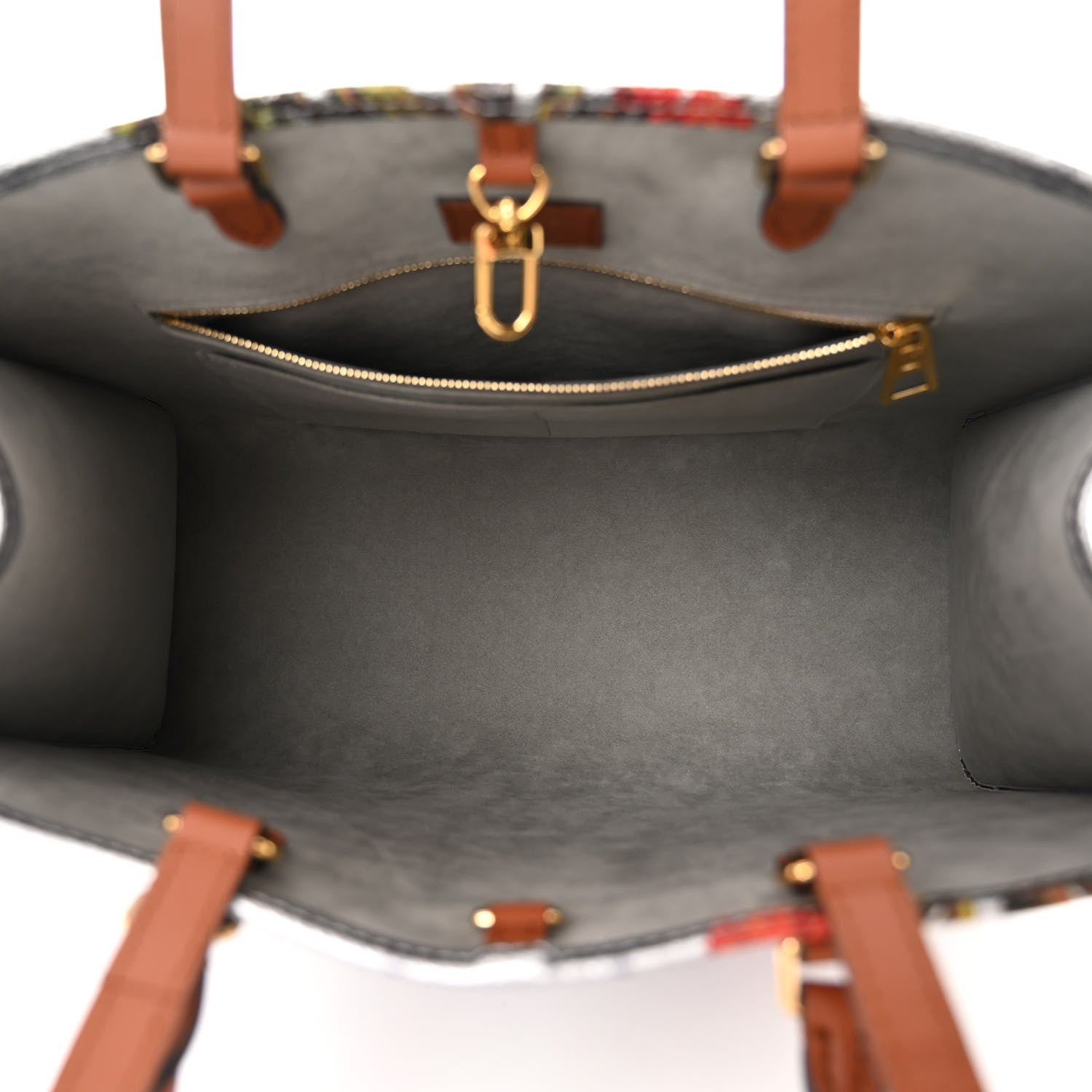 Louis Vuitton Metallic Monogram LV Garden OnTheGo MM Silver 5 of 9