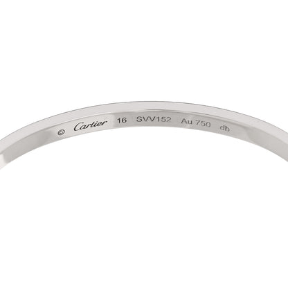 Cartier 18K White Gold Small LOVE Bracelet 16 6 of 8