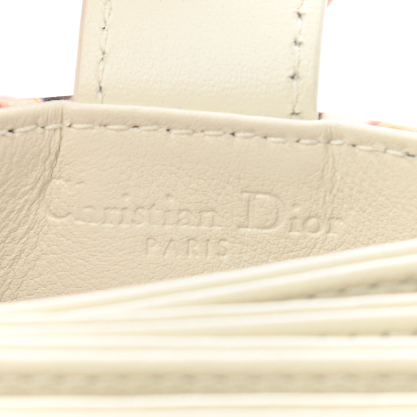 Calfskin Printed KaleiDiorscopic Lady Dior 5-Gusset Card Holder Multicolor