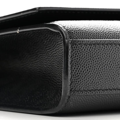 Saint Laurent Grain De Poudre Small Monogram Kate Satchel Black 8 of 11