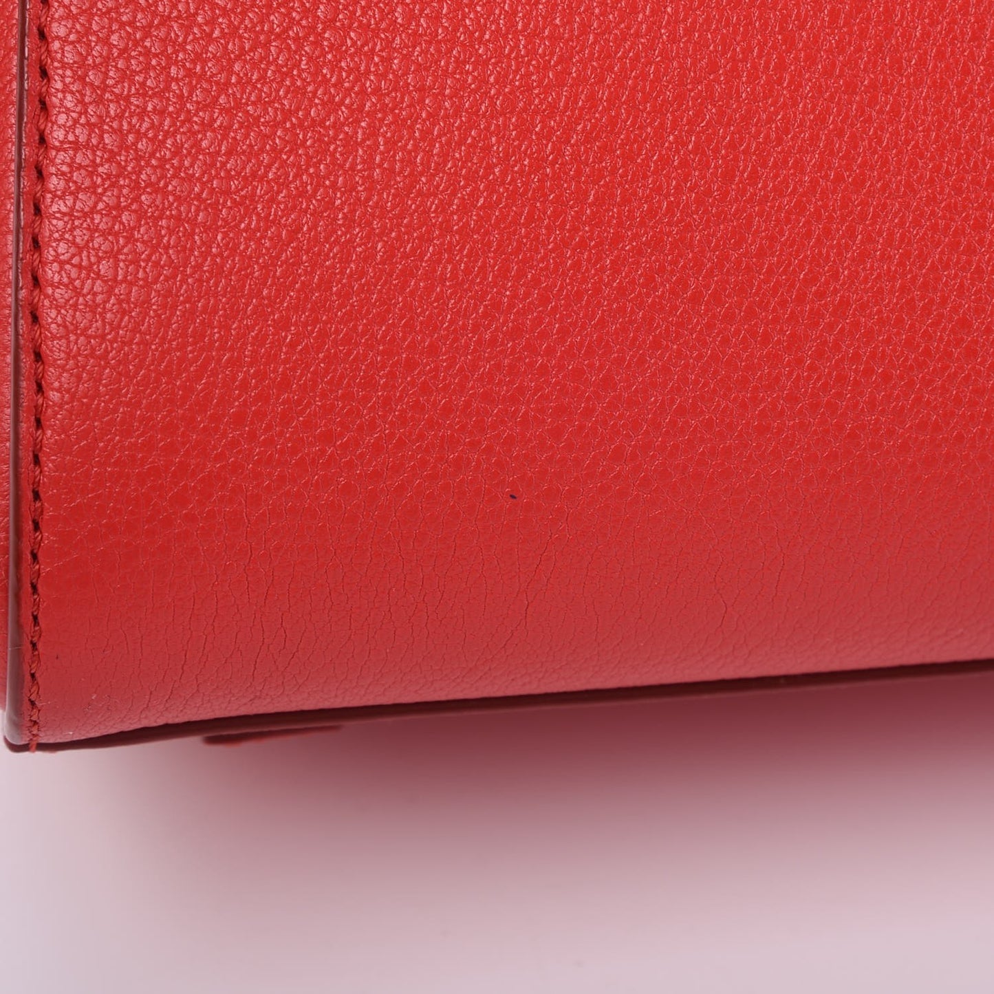 Sugar Goatskin Mini Antigona Medium Red