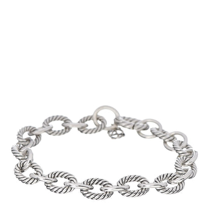 David Yurman Sterling Silver 10mm Medium Oval Link Bracelet 1 of 4