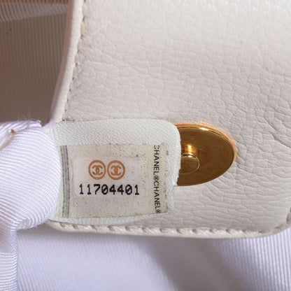 Chanel Caviar Cerf Executive Shopper Tote White 8 of 8