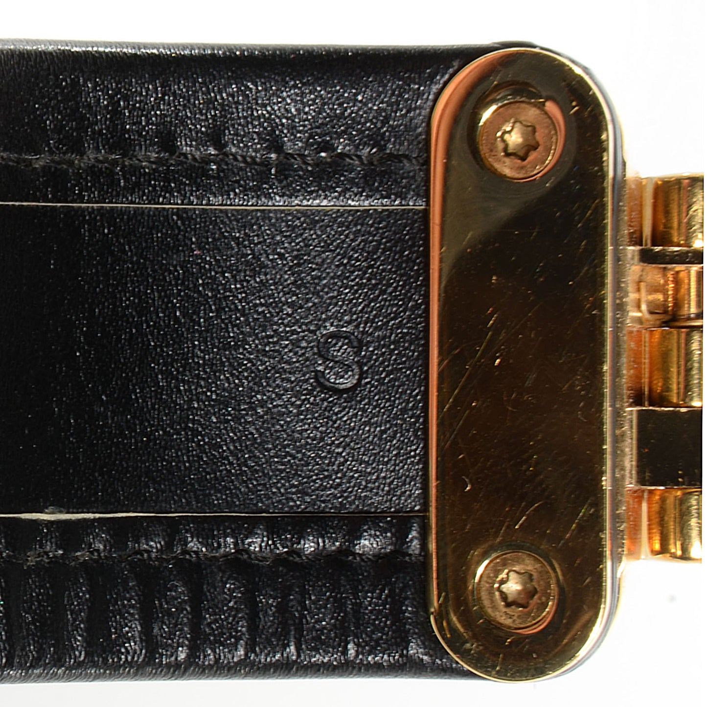 Chèvre Suhali S Lock Bracelet Small Black
