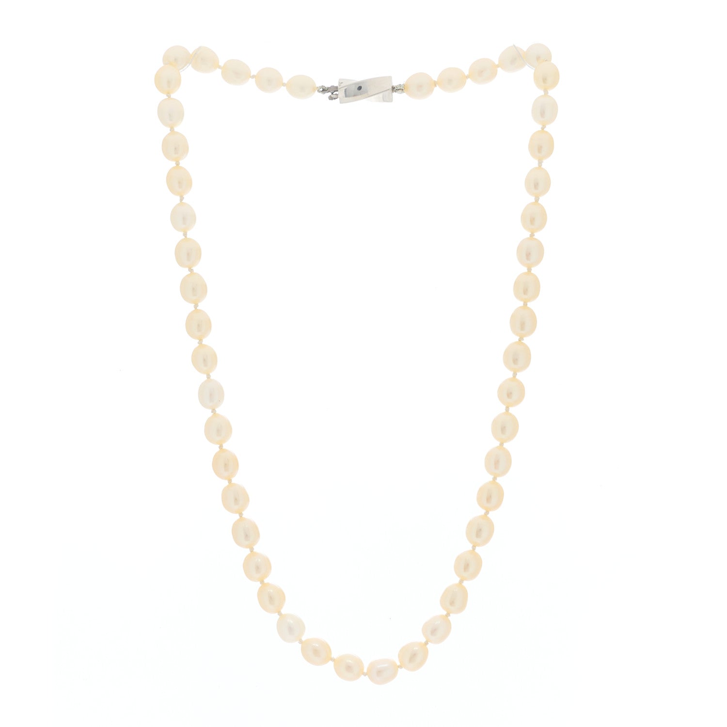 Tiffany Sterling Silver Freshwater Pearl 6.5-7mm Strand Necklace 2 of 6