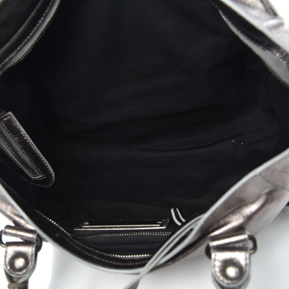 Balenciaga Metallic Agneau Classic Hardware City Pewter 7 of 9