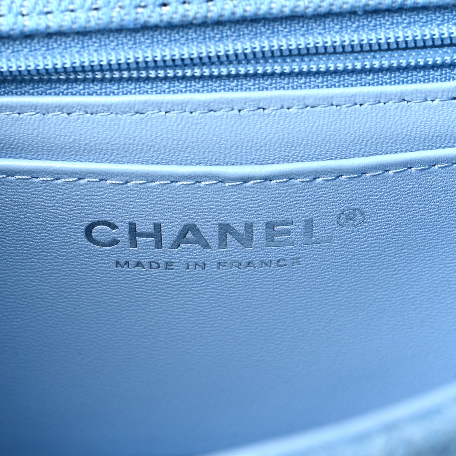 Chanel Denim Quilted Mini Rectangular Flap Blue 6 of 11