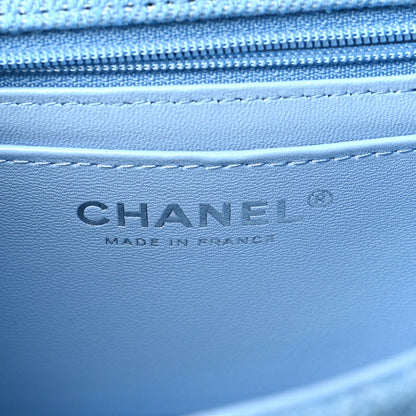 Chanel Denim Quilted Mini Rectangular Flap Blue 6 of 11