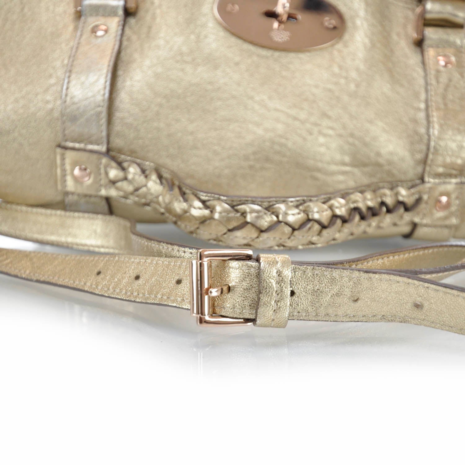 Mulberry Grainy Leather Alexa Satchel Metallic 5 of 8