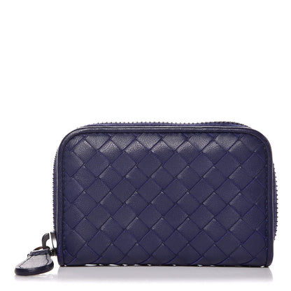 Bottega Veneta Nappa Intrecciato Zip Around Coin Purse Anemone 1 of 9