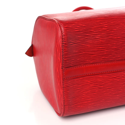 Louis Vuitton Epi Speedy 30 Castillan Red 8 of 10