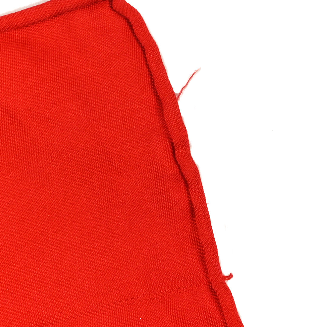 Silk Monogram Scarf Navy Red