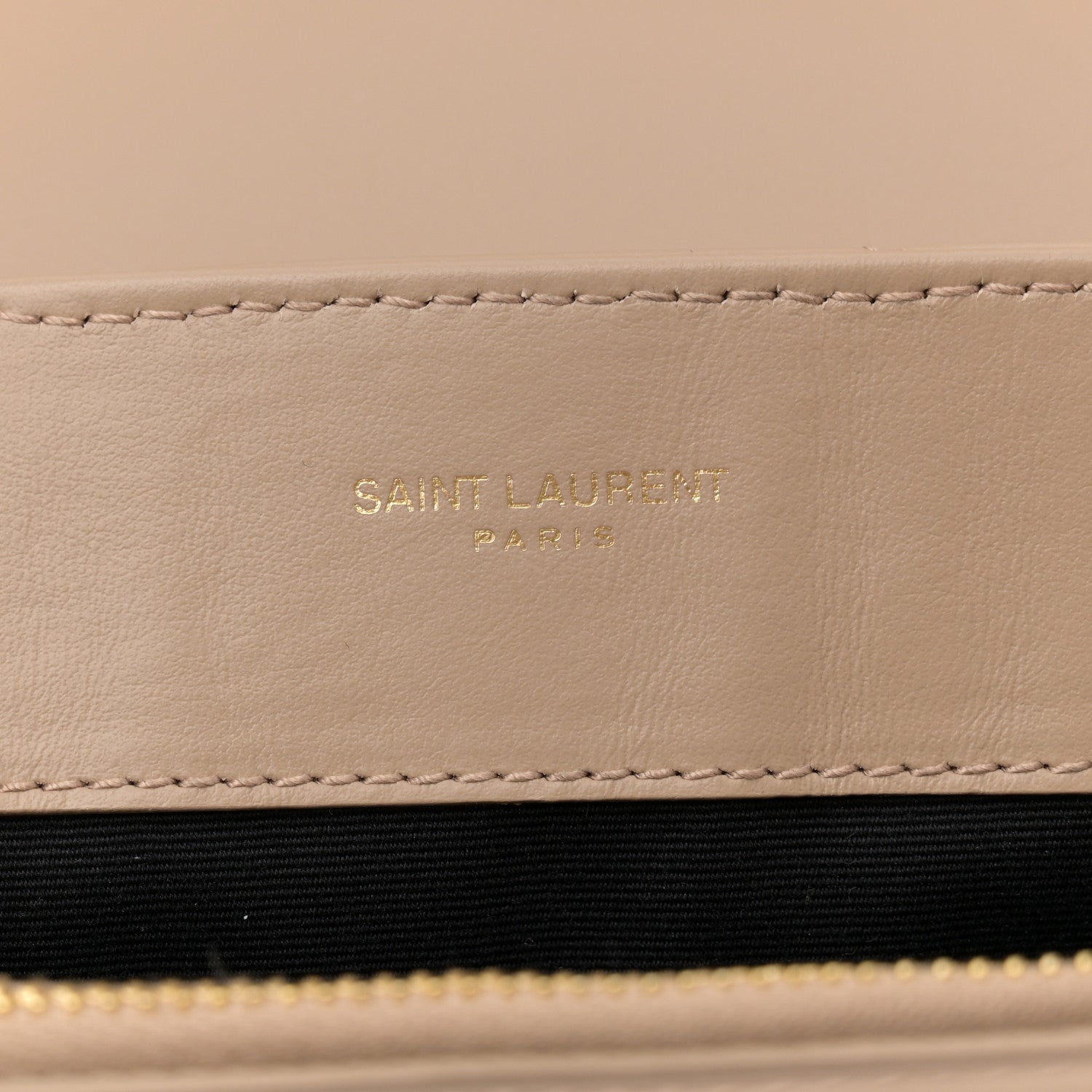 Saint Laurent Calfskin Y Quilted Monogram Small Loulou Chain Satchel Dark Beige 9 of 14