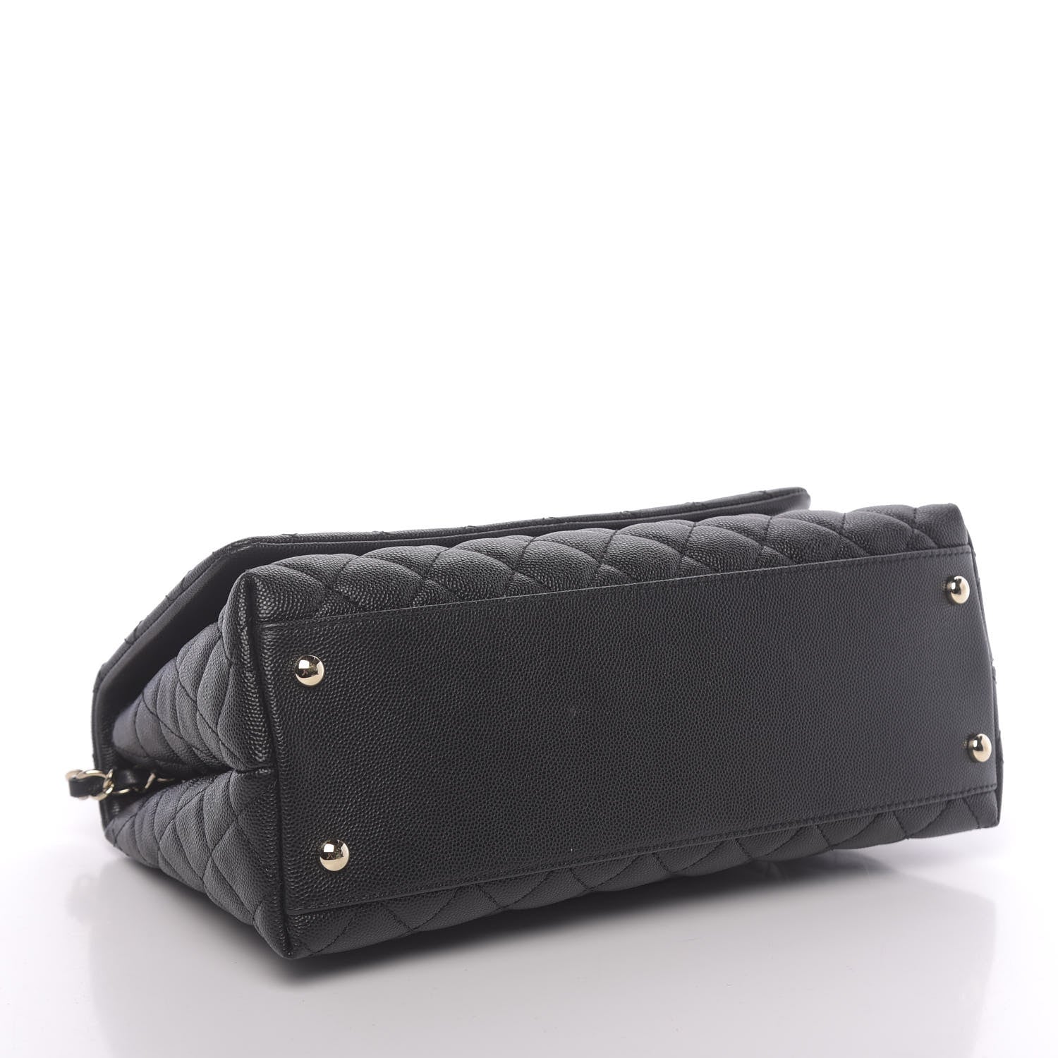 Chanel Caviar Quilted Small Coco Handle Flap Black 5 of 11