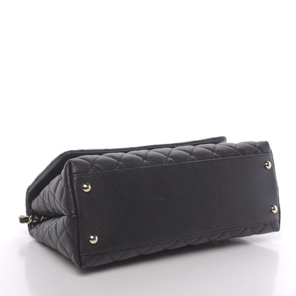Chanel Caviar Quilted Small Coco Handle Flap Black 5 of 11