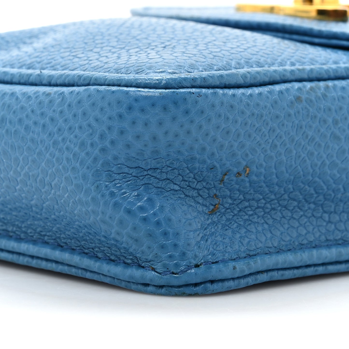 Caviar Phone Holder Crossbody Blue