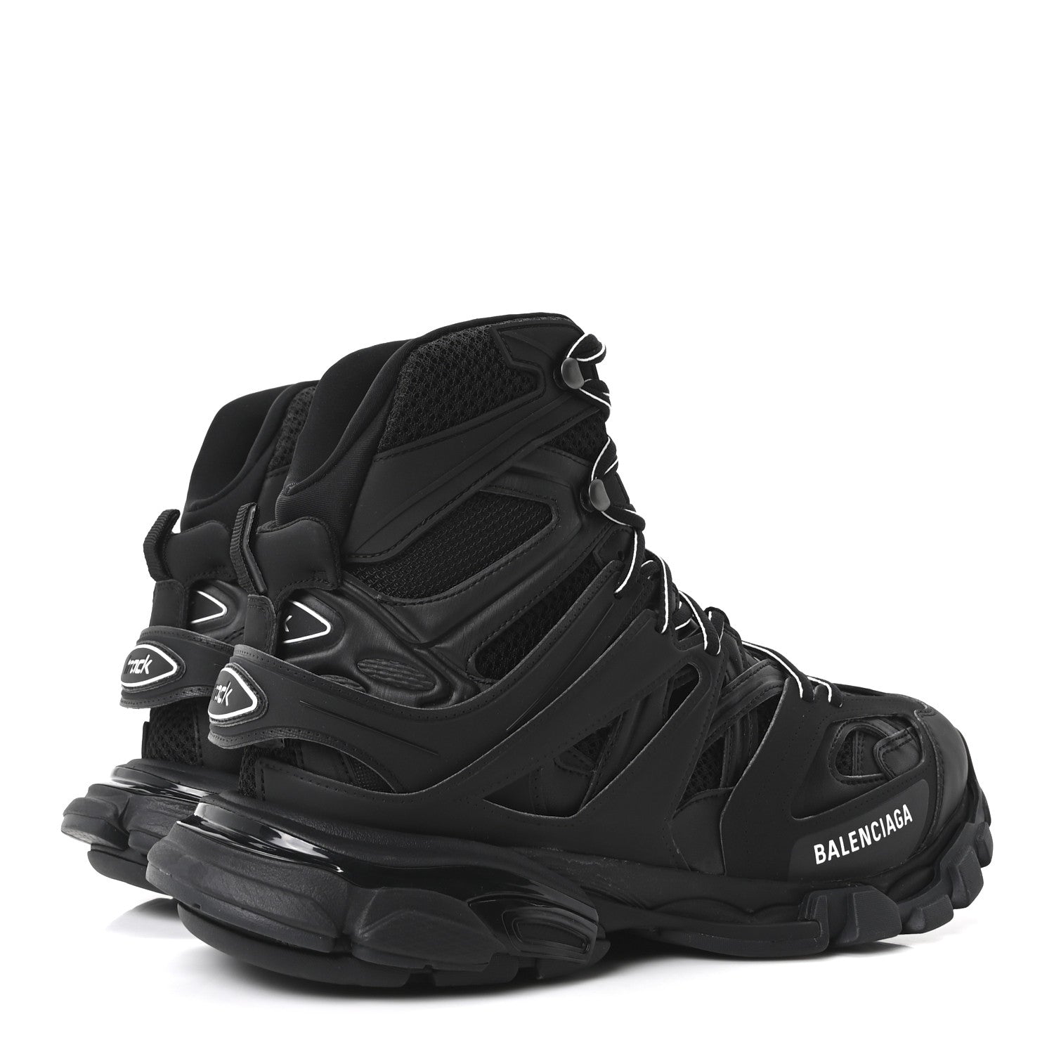 Balenciaga Mesh Nylon Mens Track Hike Sneakers 43 Black 5 of 10