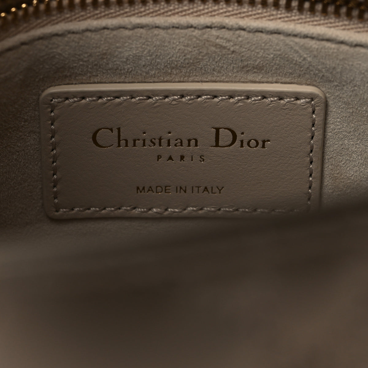 Christian Dior Lambskin Cannage Small Lady Dior Beige 6 of 10