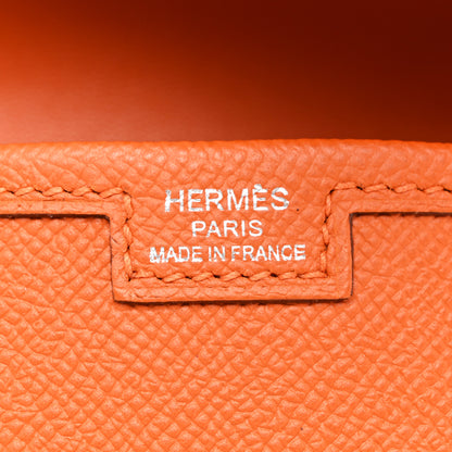 Hermes Epsom Jige Elan 29 Clutch Orange 6 of 8