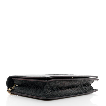 Gucci Pebbled Calfskin Soho Wallet On Chain Black 4 of 15