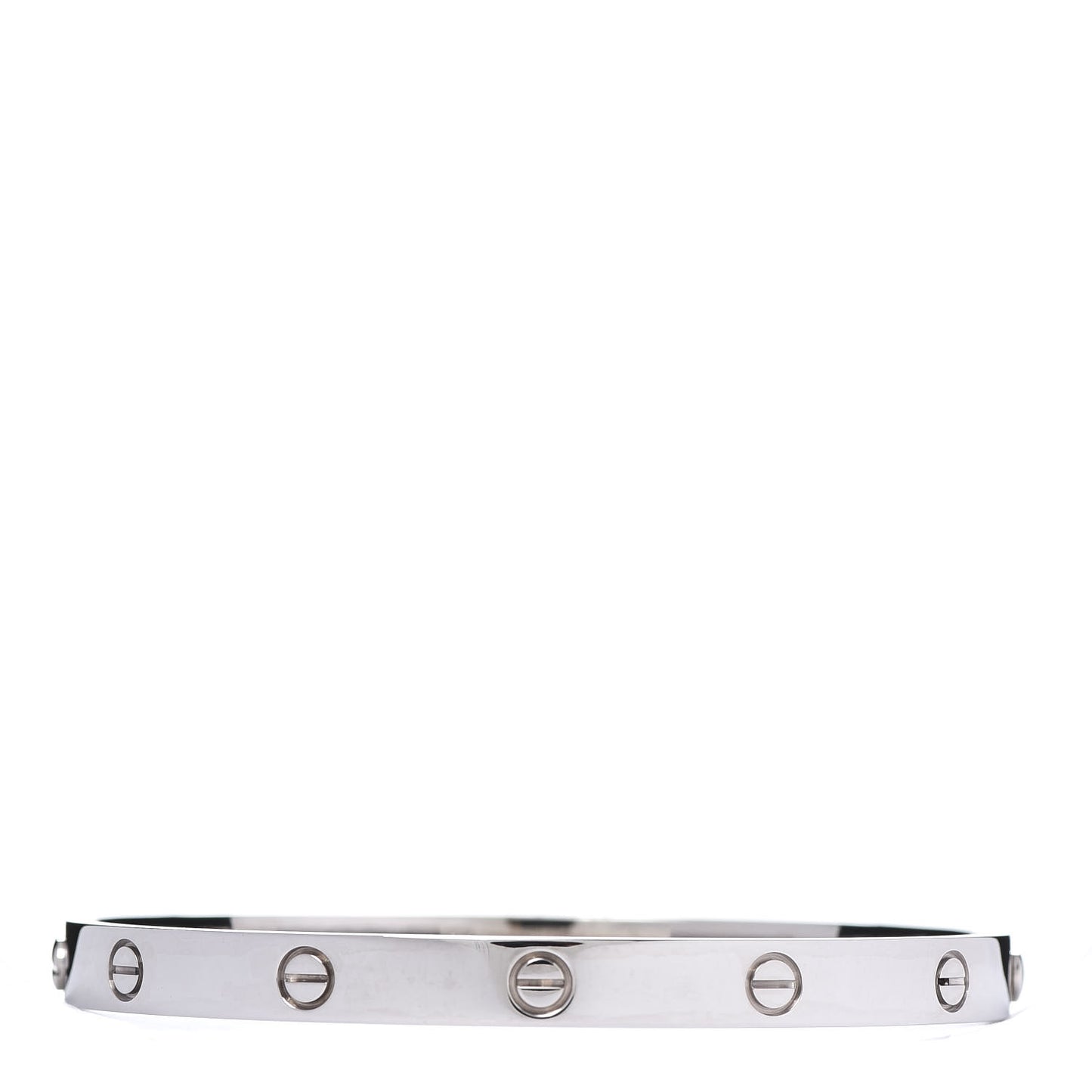 18K White Gold LOVE Bracelet 20