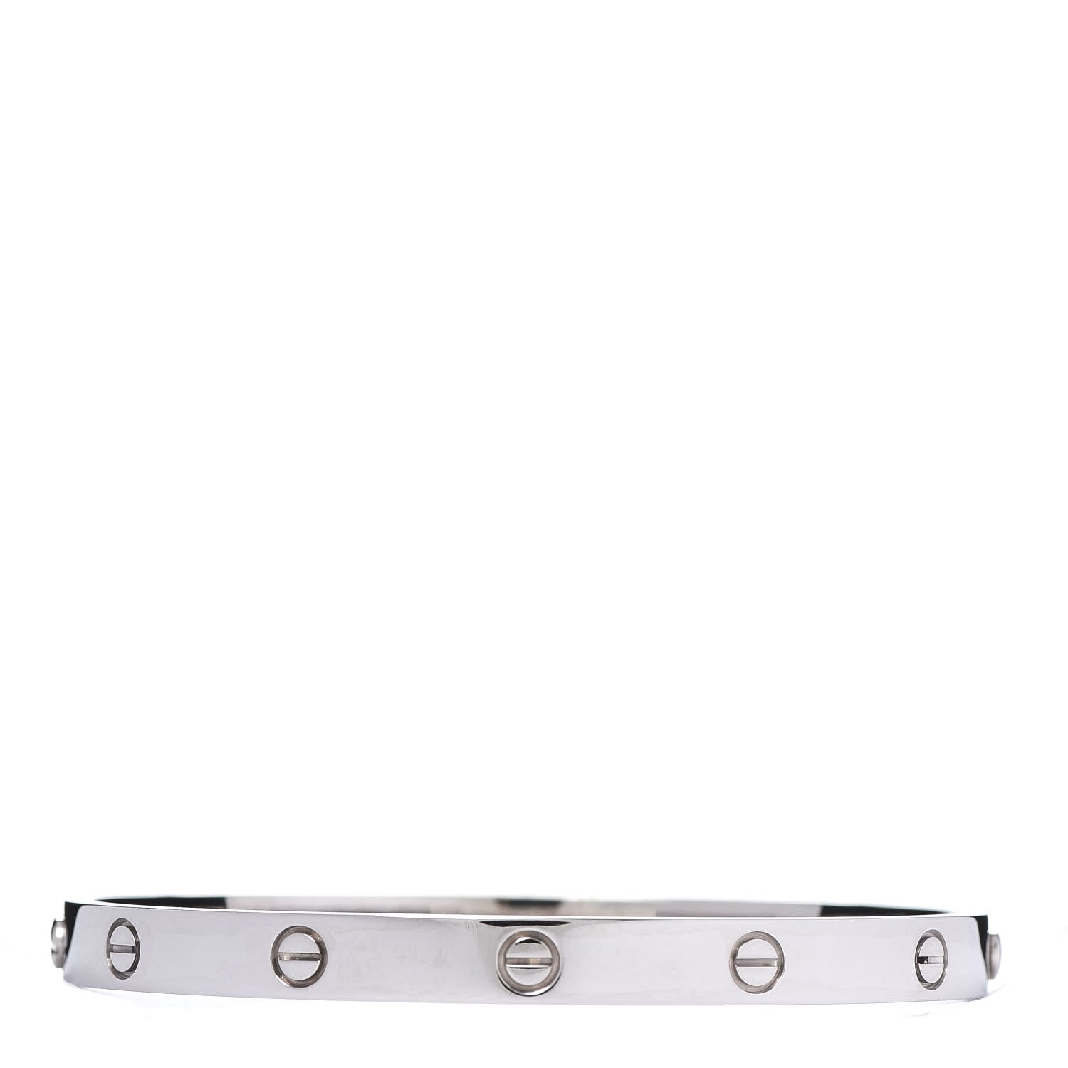 Cartier 18K White Gold LOVE Bracelet 20 1 of 6