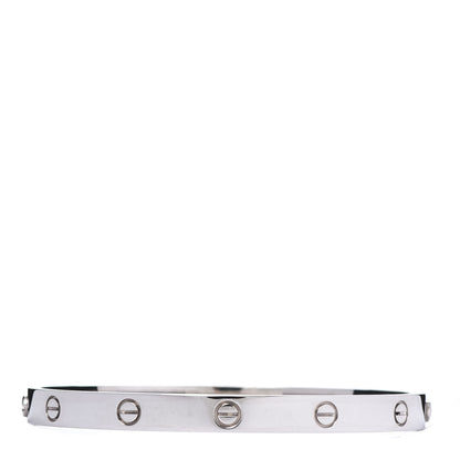 Cartier 18K White Gold LOVE Bracelet 20 1 of 6