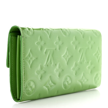 Louis Vuitton Vernis Sarah Wallet Vert Tonic 3 of 11