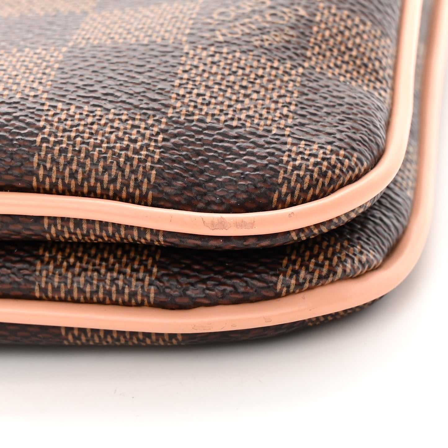 Damier Ebene Double Zip Pochette
