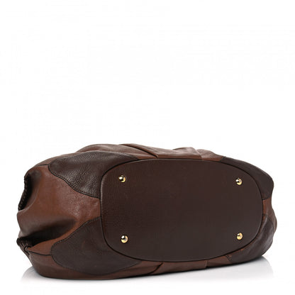 MCM Calfskin Shopper Tote Brown 3 of 21