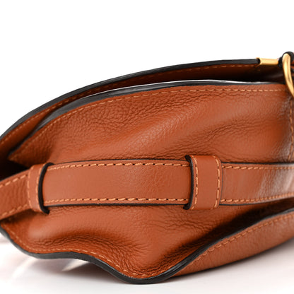 Chloe Grained Calfskin Small Marcie Saddle Bag Tan 9 of 13