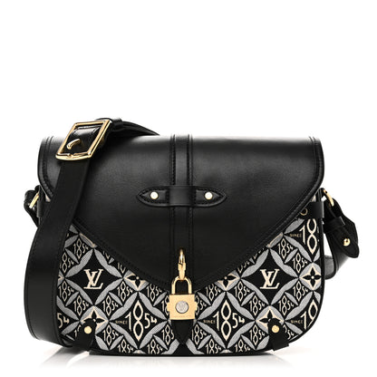 Louis Vuitton Jacquard Since 1854 Neo Saumur MM Grey 1 of 9