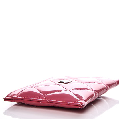 Chanel Patent Quilted Card Holder Fuchsia 13 of 14