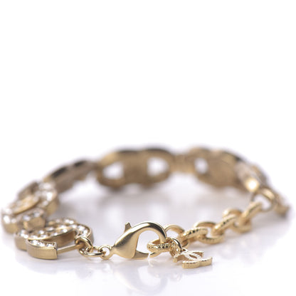 Chanel Crystal CC Bracelet Gold 4 of 6