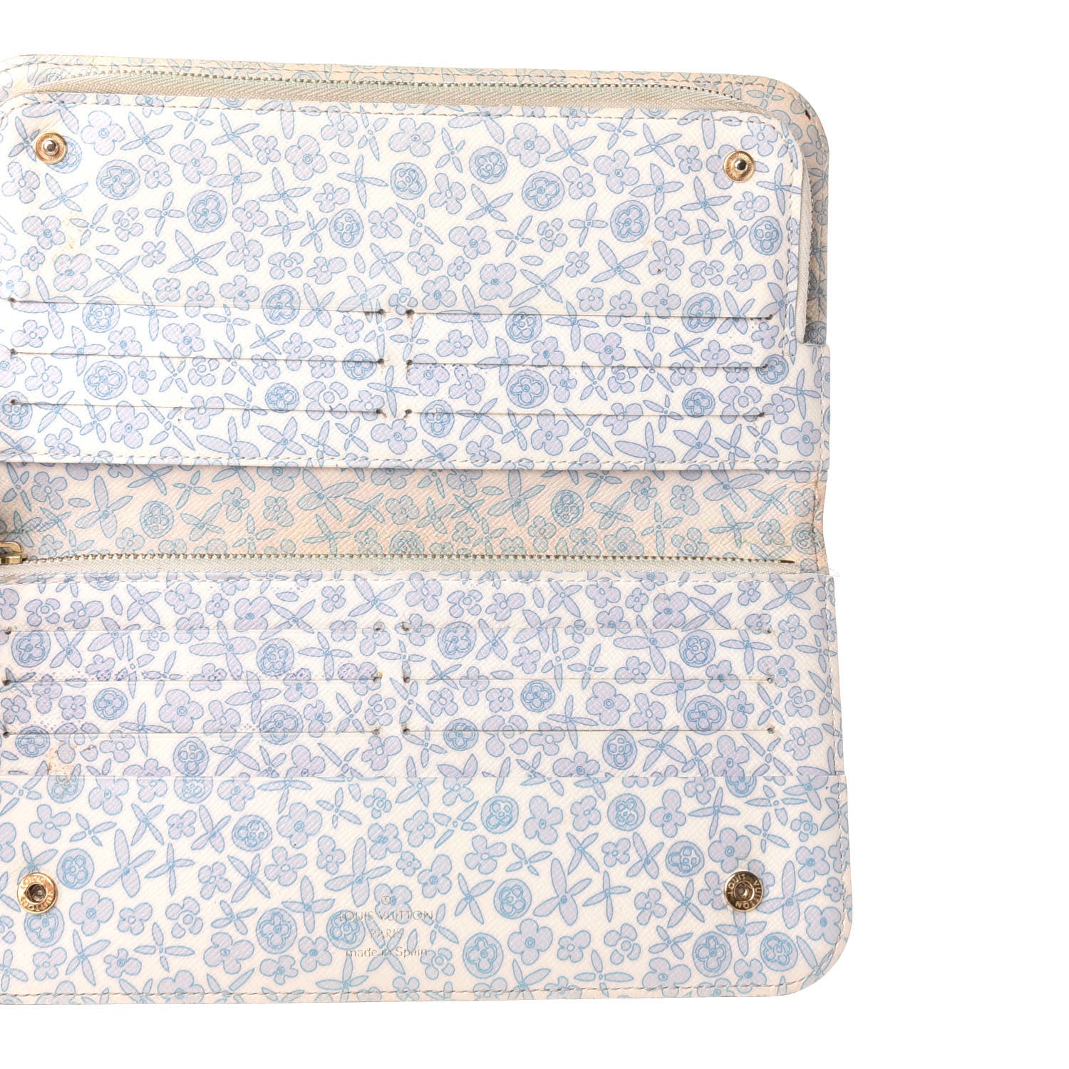 Louis Vuitton Monogram Fleuri Insolite Wallet Violet 5 of 7