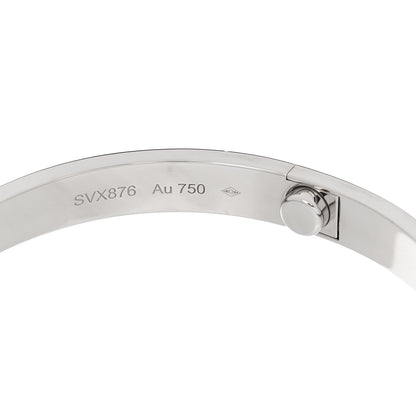 Cartier 18K White Gold LOVE Bracelet 18 7 of 9