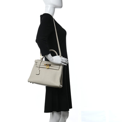 Hermes Taurillon Clemence Kelly Retourne 28 Beton 2 of 10