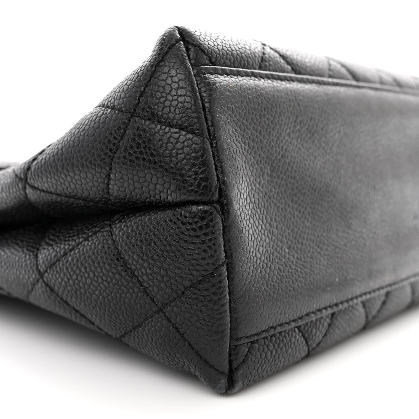 Caviar Quilted Jumbo Kelly Flap Black