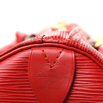 Louis Vuitton Epi Keepall 45 Castillan Red 8 of 9