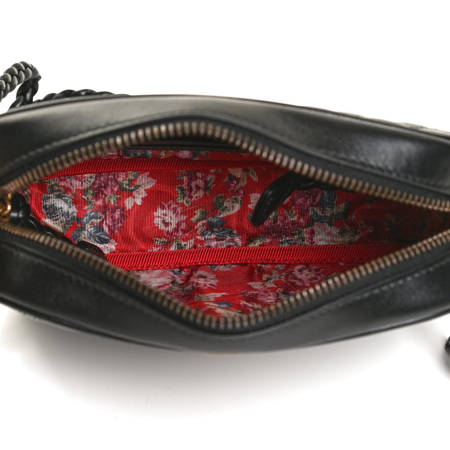 Calfskin Trapuntata Web Mini GG Shoulder Bag Black