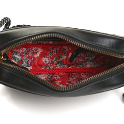 Gucci Calfskin Trapuntata Web Mini GG Shoulder Bag Black 4 of 10