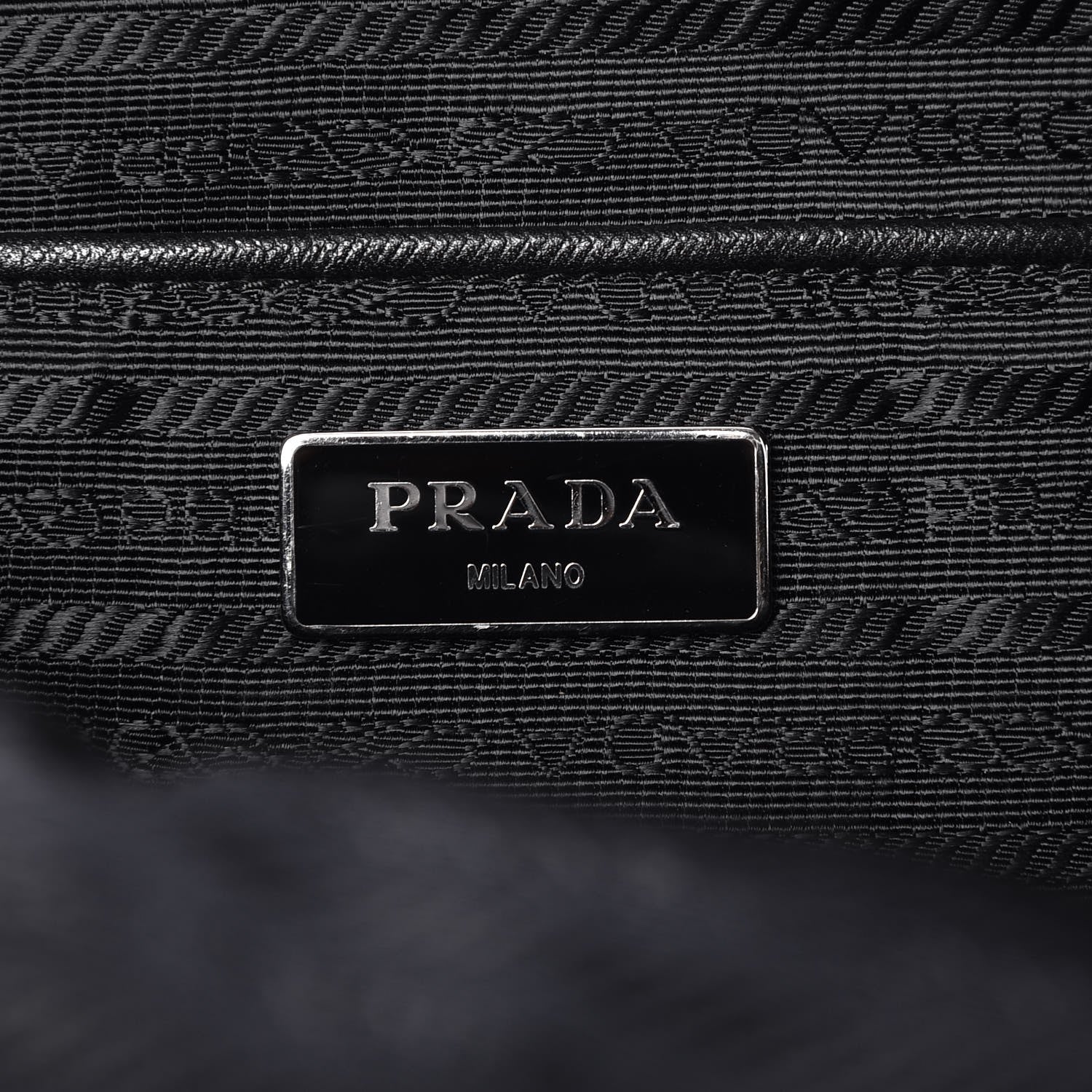 Prada Tessuto Nylon Saffiano Vela Tote Black 7 of 9